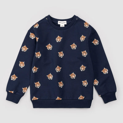 Miles the Label Go Tigers Sweatshirt
Navy Print