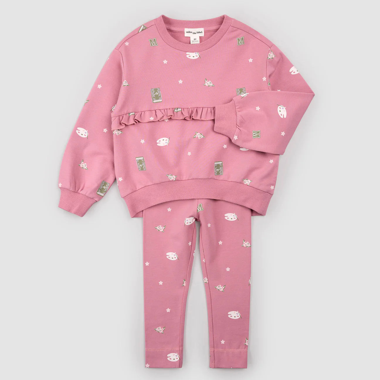 Miles the Label Art Class on Foxglove Set
Dusty Pink Print