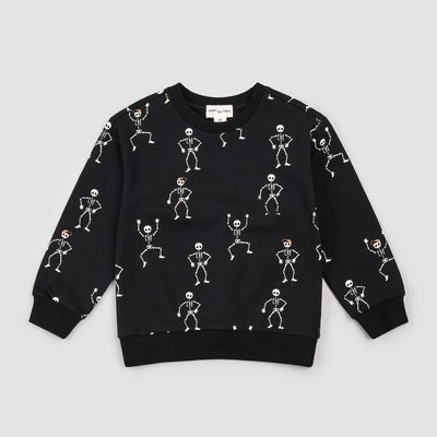 Miles the Label Dancing Skeletons Sweatshirt
Black Print