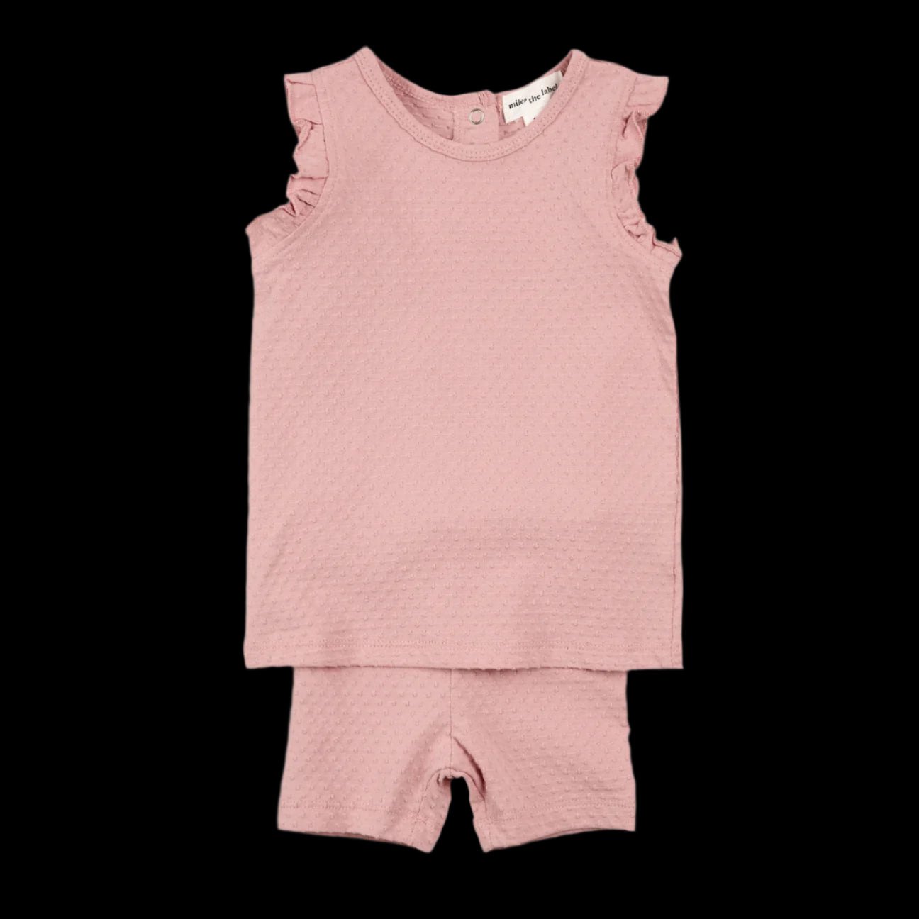 Miles Rose Dotted Jersey Shorts Set