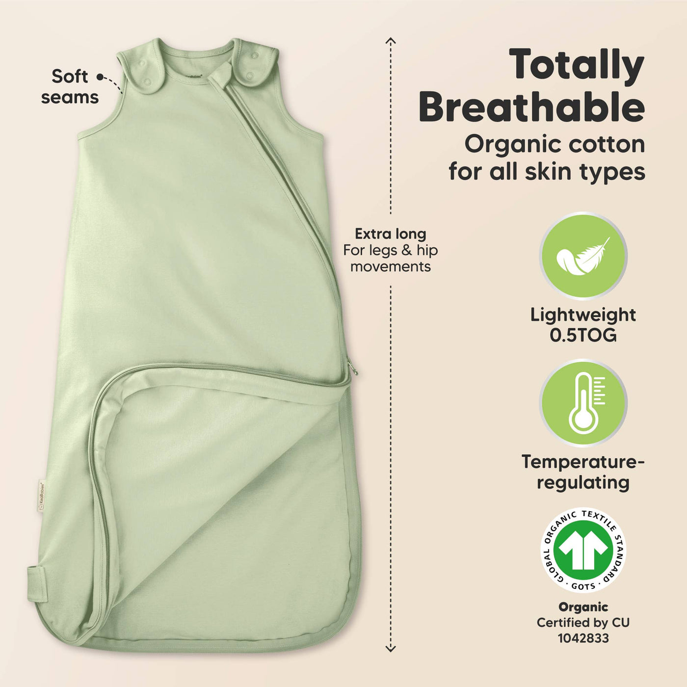KeaBabies Soothe Sleep Sack, Roarsome