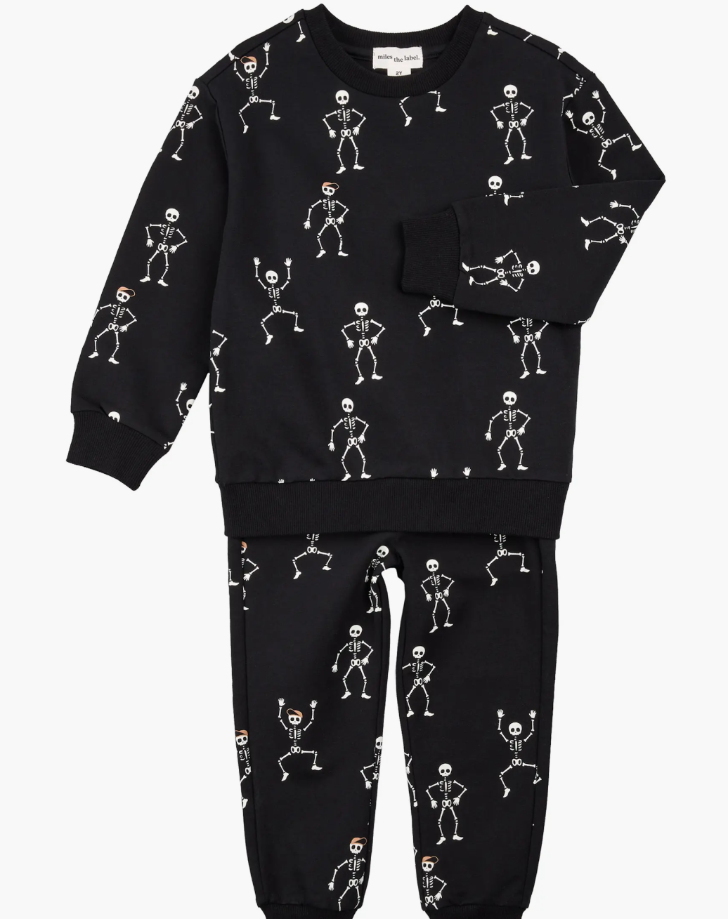 Miles the Label Dancing Skeletons Glow in the Dark Set
Black Print
