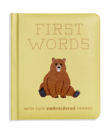 First Words with Cute Embroidered Friends