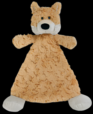 Demdaco Nat & Jules Cozies Rattle Blankies