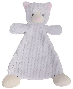 Demdaco Nat & Jules Cozies Rattle Blankies