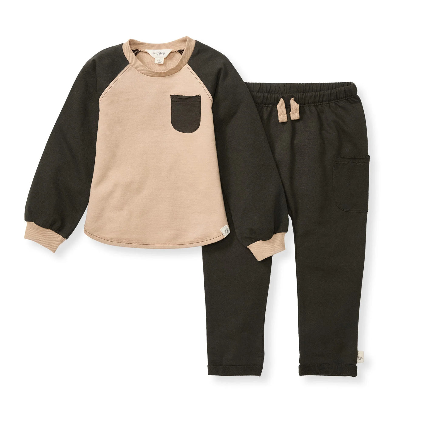 Burt's Bees Raglan Sweatshirt 2 Piece Set - Ginger