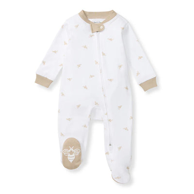 Burt's Bees Sleep &amp; Play One Piece + Asst Prints - Golden Bee - Hummus