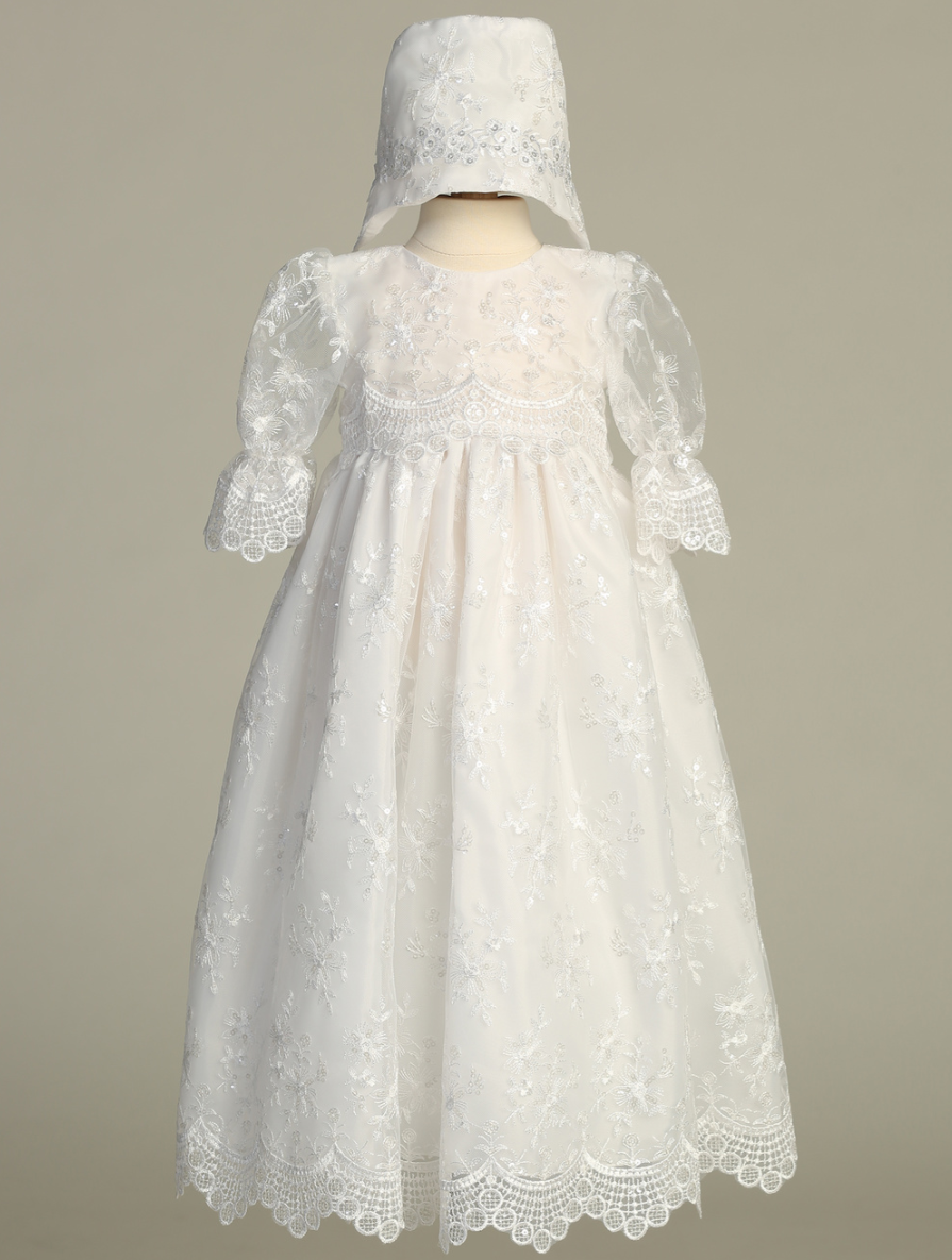 Lito "Whitney" Girls Christening Dress