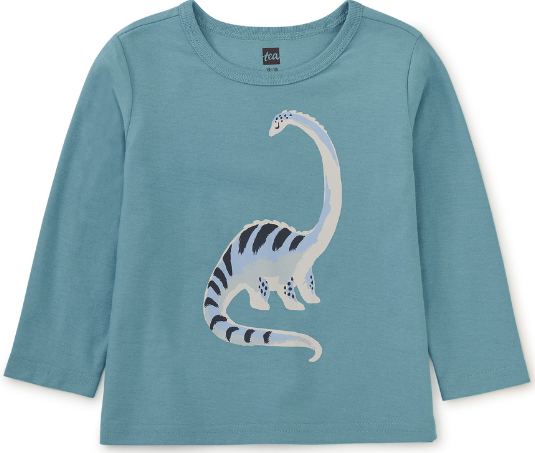 Tea Collection “Long Neck Dino” Baby Tee