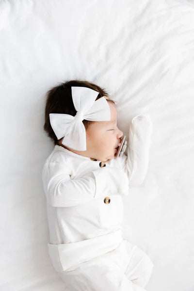 Lou Lou + Co Cable Knit Headband

White