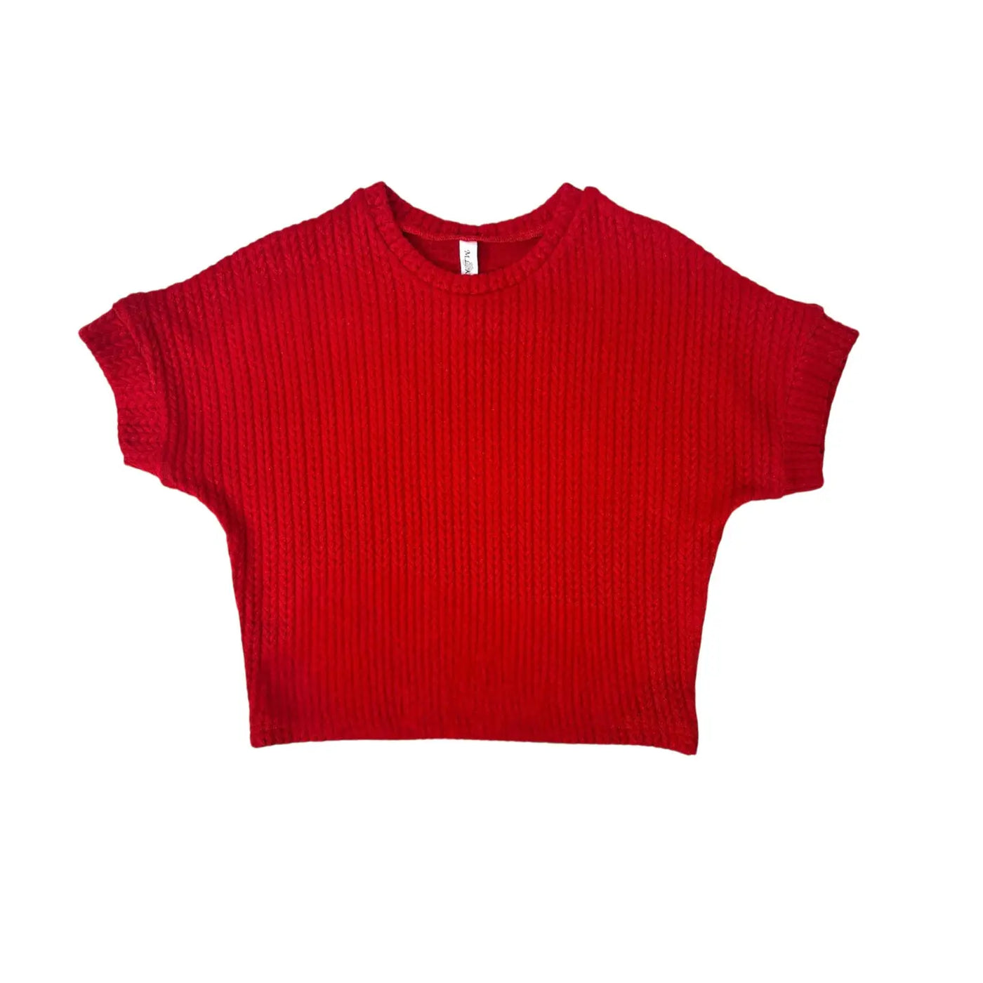 ML Kids Rib Knit Sweater - Red