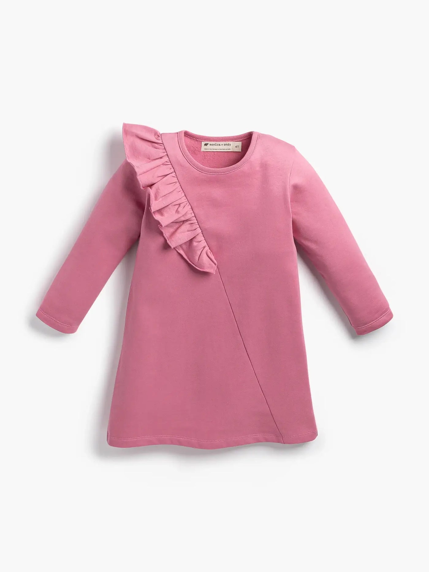 Monica + Andy Ruffle Shoulder Sweatshirt Dress

Mauve Pink