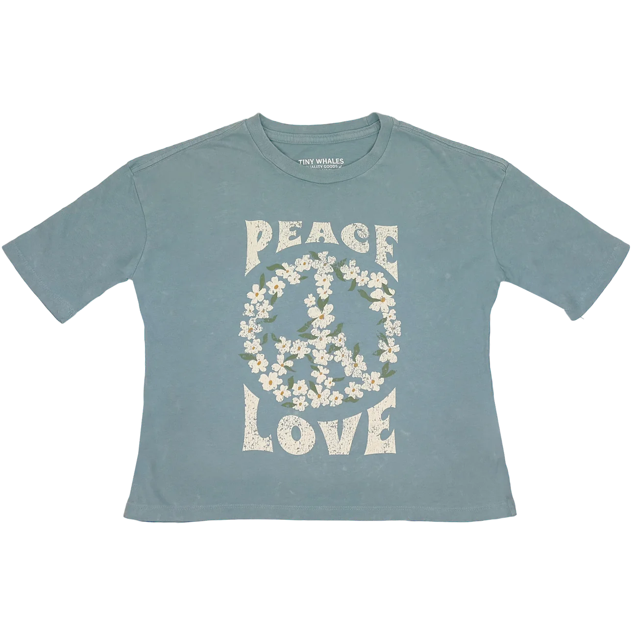 Tiny Whales Peace and Love Tee Shirt