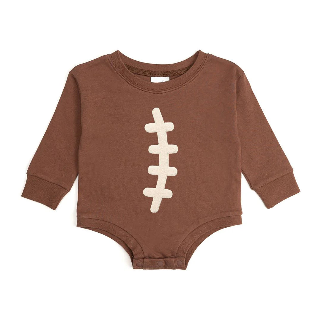 Sweet Wink Football Lace LS Romper