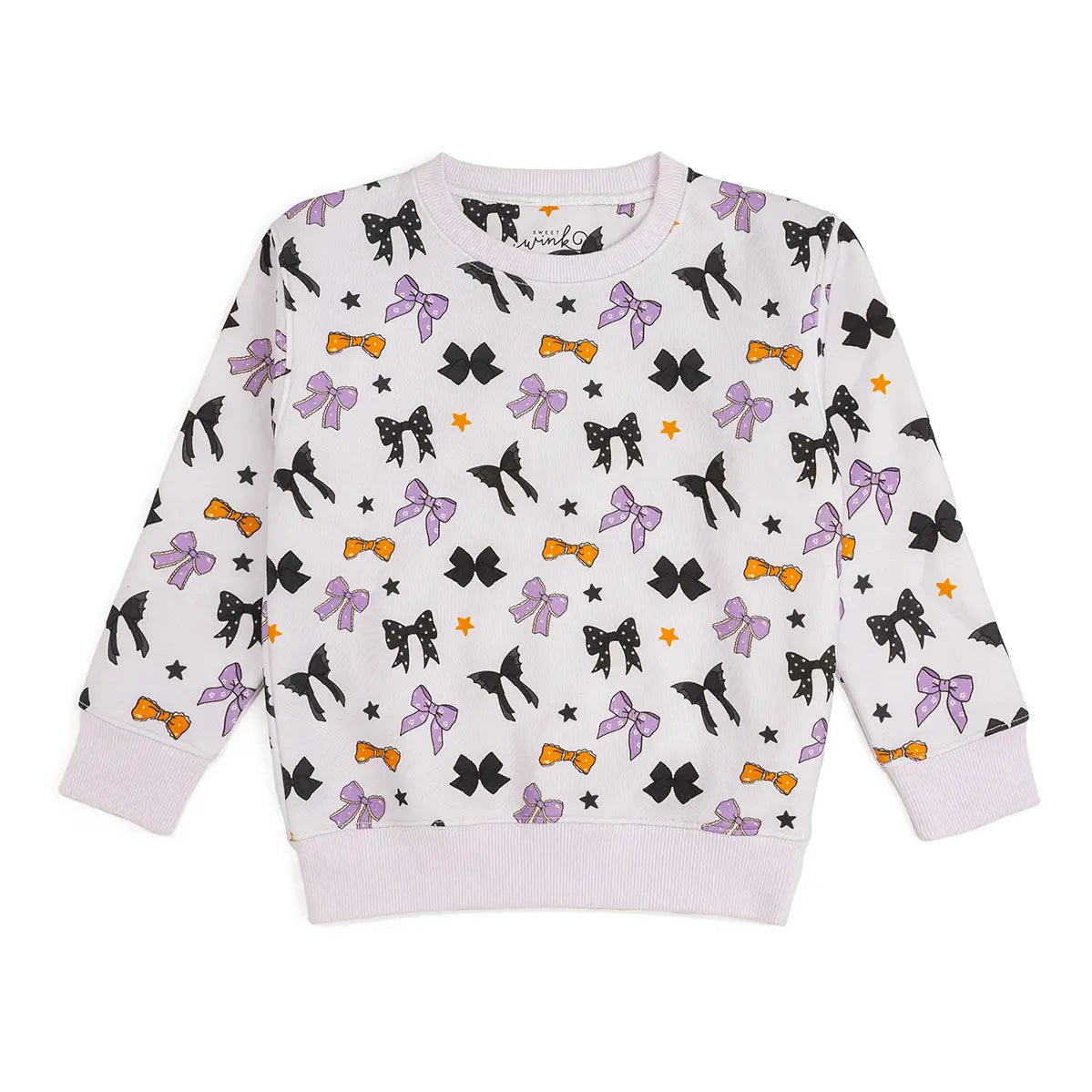 Sweet Wink Spooky Bows Halloween Sweatshirt