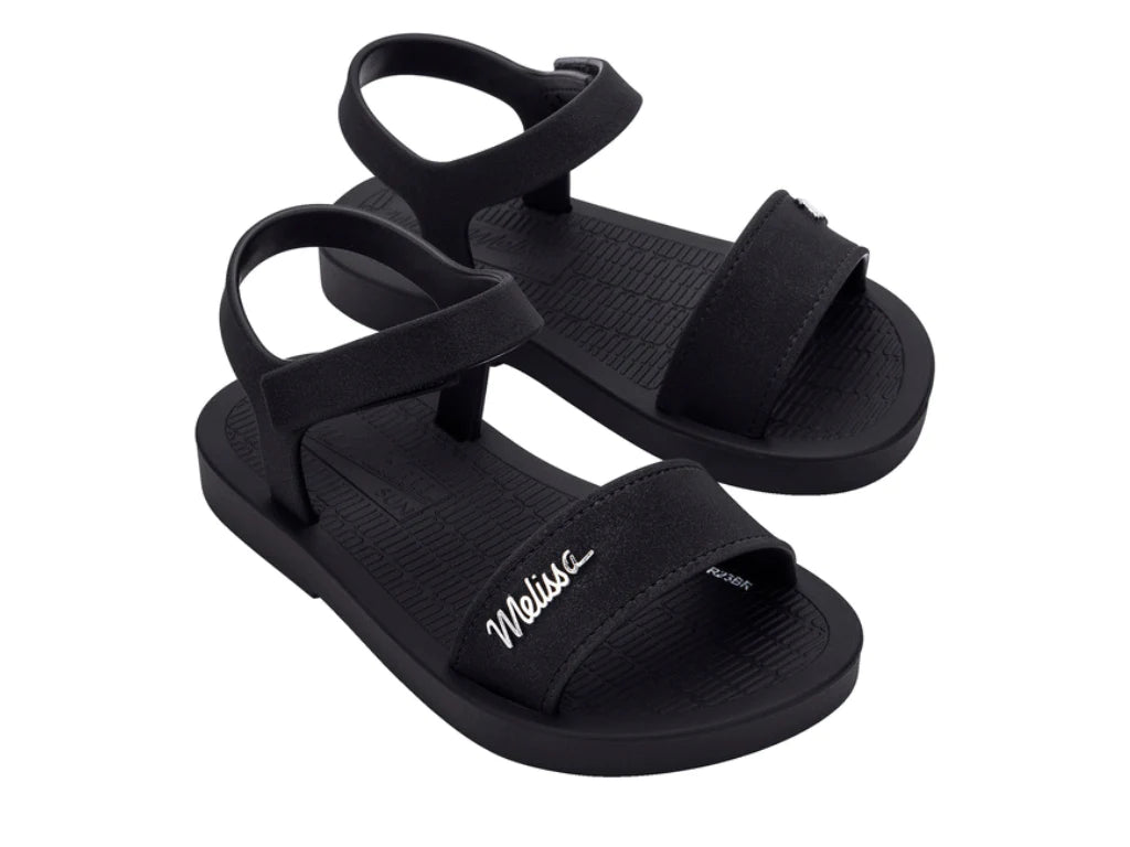 Mini Melissa Sun Laguna Shoe  ﻿﻿Black