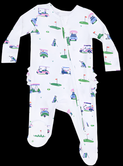 Angel Dear 2-Way Ruffle Zipper Footie