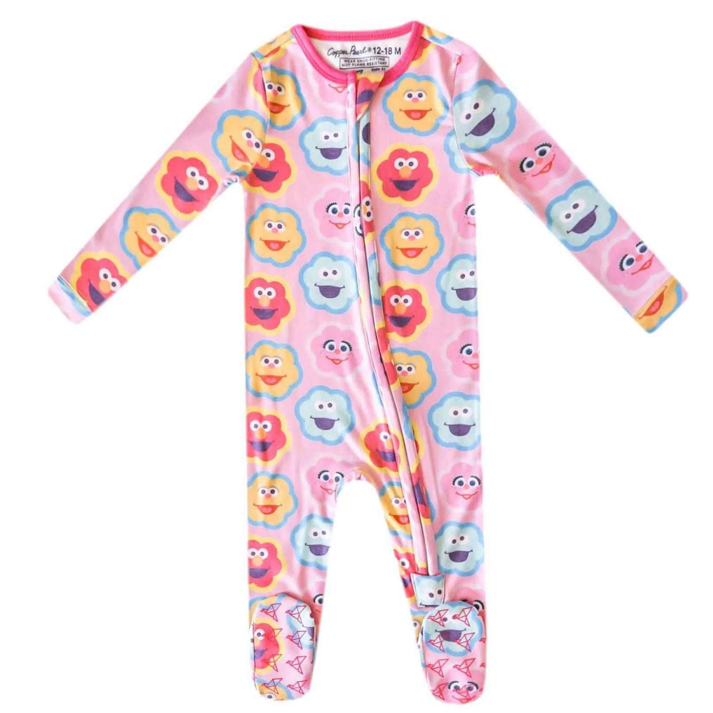 Copper Pearl Zip Up Footie Pajama Abby & Pals