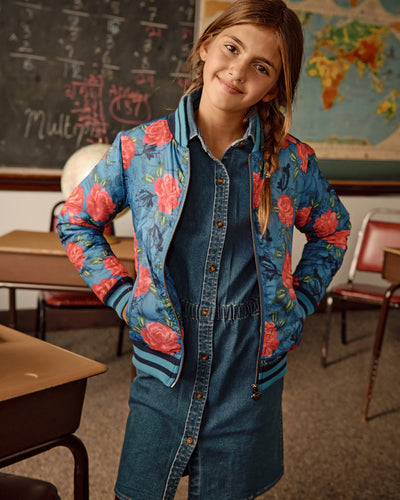 Appaman Bluebell Rose Garden Nikki Bomber Jacket