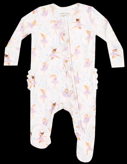 Angel Dear 2-Way Ruffle Zipper Footie