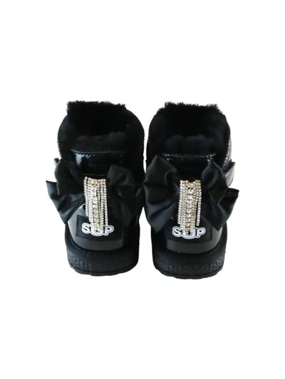 Doe a Dear Rhinestone Chain Bowty Metallic Boot + More Options