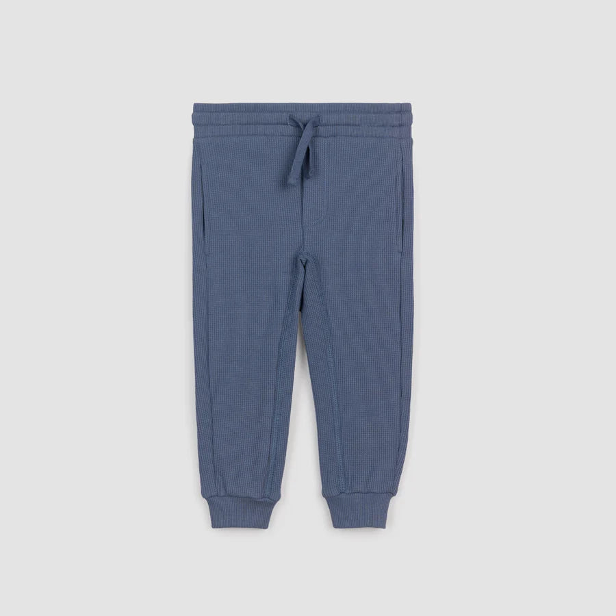Miles the Label Blue Waffle Knit Joggers