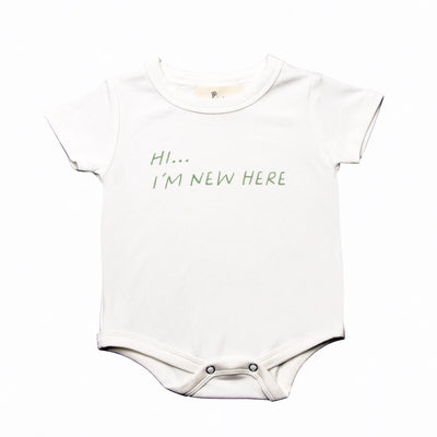 Tiny Victories "New Baby" Short Sleeve Onesie